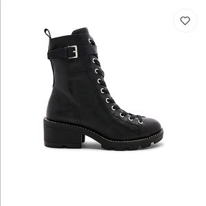 BRAND NEW Combat Boots with Chain Detail